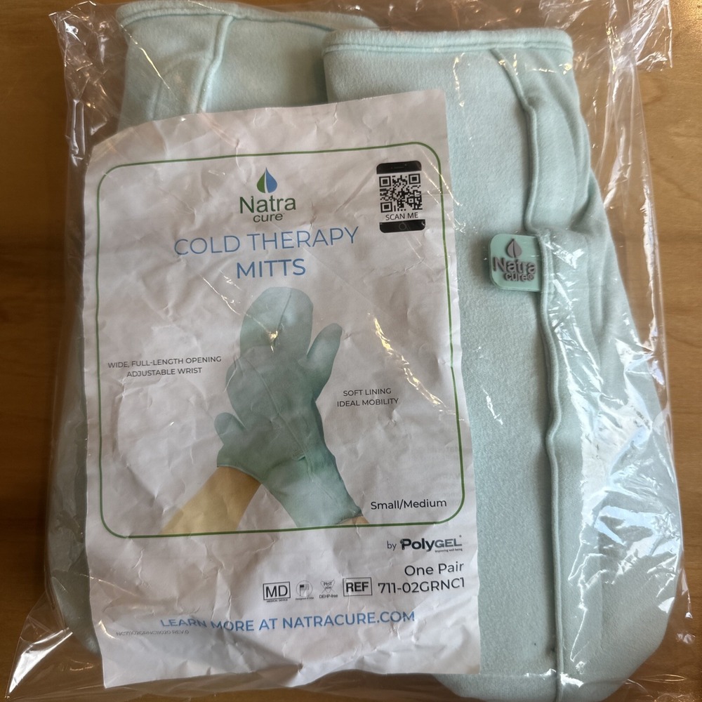 Natra Cure Cold Therapy Mitts For Chronic Hand Pain Gel Packs New arthritis
